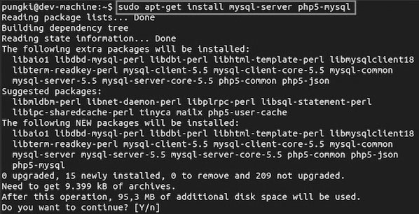 install php mysql