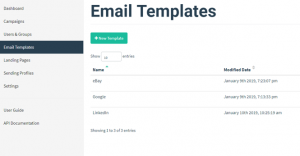 gophish по для тестирования безопасности