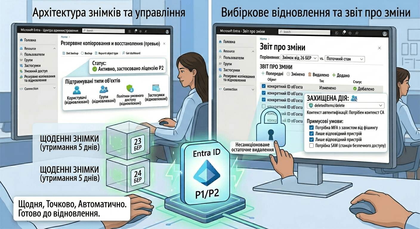 резервне копіювання entra
