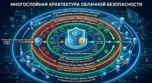 Эшелонированная защита от DDoS: архитектура безопасности с использованием CDN, WAF и облачных сервисов